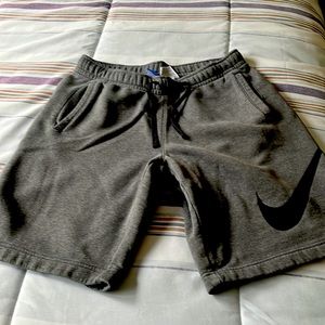 Nike shorts gray with black